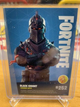 2019 Fortnite Series 1 Panini Black Knight Legendary Cracked Ice 252 RARE 2