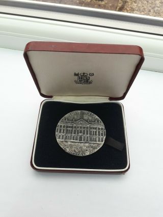 Solid Silver Tower Hill Medal,  Royal 1975