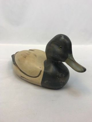 Tom Taber Hand Carved Signed Decorative Wooden Duck Decoy 13 " Long