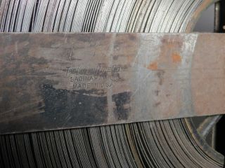 Vintage Brass Nickel Steel LUFKIN Surveyors Measure Tape 300 Feet As Found Reel 3