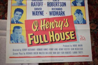 O Henry ' s Full House vintage Movie Poster Marilyn Monroe 1952 3