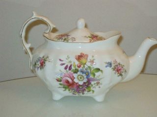 Stunning Large Vintage Hammersley Porcelain Teapot Signed F.  Howard