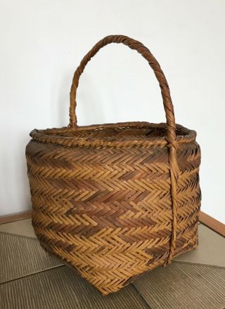Large Vintage Antique Native American Indian Choctaw Basket 4