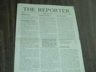 The Reporter.  February 15,  1943.  World War 2 Conscientious Objector Newsletter