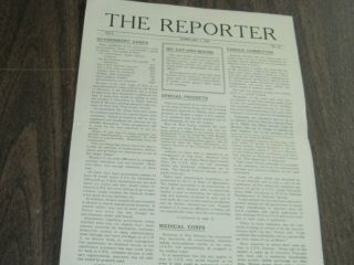 The Reporter.  February 1,  1943.  World War 2 Conscientious Objector Newsletter