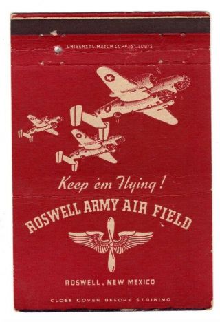 Matchbook: Roswell Army Air Field - Roswell,  Mexico