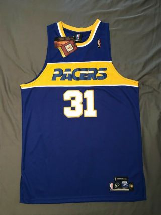 Rare Vtg Nwt 2005 Retro Hwc 1987 - 88 Authentic Indiana Pacers Game Jersey 52