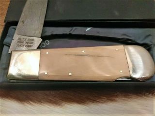RARE BULLDOG BRAND GIANT DISPLAY KNIFE WITH KILLER FOSSIL SCALES 3
