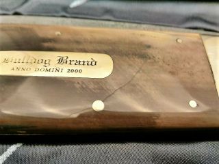 RARE BULLDOG BRAND GIANT DISPLAY KNIFE WITH KILLER FOSSIL SCALES 5