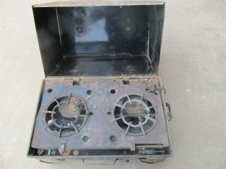 Vintage 1920s Coleman Model 2 Gas Stove & Oven Cook Stove 7