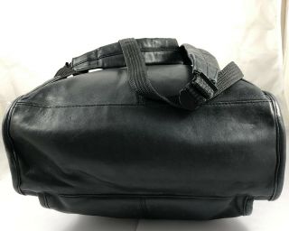 Tumi Vintage Large Leather Backpack Travel Carry On Bag Black Full Leather 4