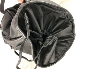 Tumi Vintage Large Leather Backpack Travel Carry On Bag Black Full Leather 7