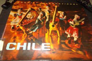 Vintage Braniff Airline Poster Chile By Alexander Girard Dolls Instruments
