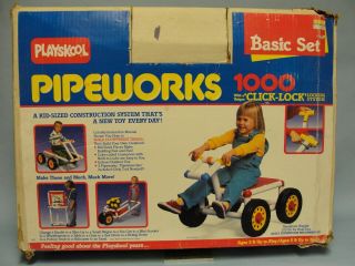 Vintage Playskool Pipeworks 1000 Basic Set 1980’s Near Complete