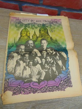 February 1967 Oracle City San Francisco Underground Newspaper Leary Ginsberg