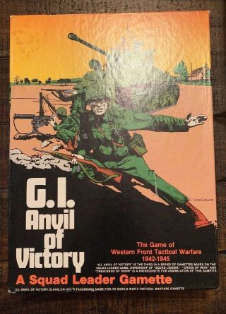 Vintage G.  I.  Anvil Of Victory Avalon Hill Board Game - Unpunched