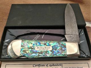 RARE BULLDOG BRAND GIANT DISPLAY KNIFE WITH KILLER ABALONE 3