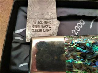 RARE BULLDOG BRAND GIANT DISPLAY KNIFE WITH KILLER ABALONE 6