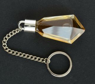 Soviet | Ussr Vintage Dzintars Perfume Leather Box | Keychain Bottle