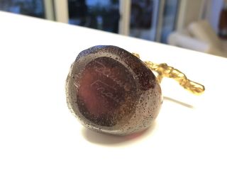 Daum France Rare Fruit « Fig » Bronze & Pate de Verre 3