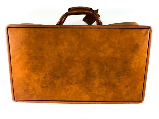 Vintage Retro Tan Leather Hartmann 21” Suitcase Hard Luggage Travel Case 4