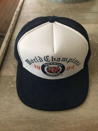 Detroit Tigers Vintage 1984 World Series Snapback Hat Old Stock Ultra Rare