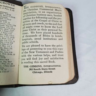 1941 WW2 US Army Navy Soldier ' s Testament Gideon ' s Bible - National Edition 5