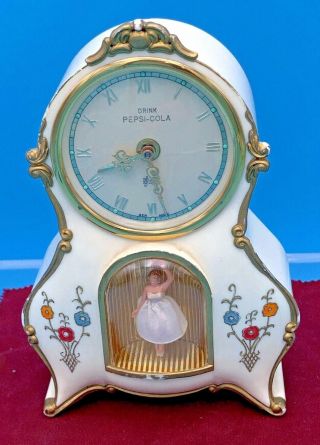 Rensie Pepsi Cola Ballerina Alarm Clock Germany Extremely Rare