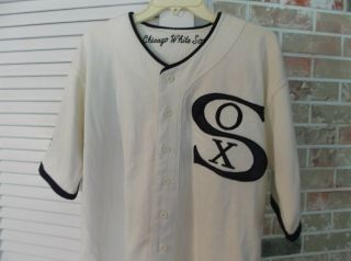 Chicago White Sox Jersey Throwback Cooperstown Vintage Size Medium In