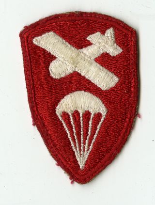 Wwii Airborne Command White Back Patch Paratroops Glidermen