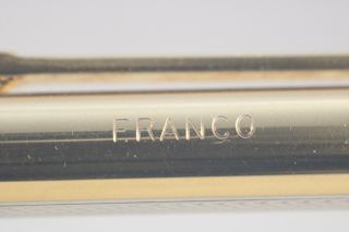 Vintage Elysee No.  90 Barleycorn Gold & Silver Plate Rollerball & Pencil,  Cased 5