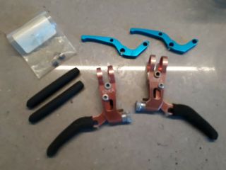 Vintage Kooka Brake Levers With Anodized Cnc Retro Mtb Parts