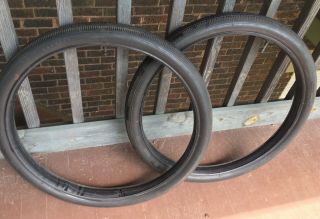 Vintage 1950’s Allstate Bicycle Tires With Tubes Shelby 26 X 2.  2125 "