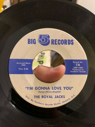 Northern Soul 45 Rpm - The Royal Jacks On Big 5 Records Rare I’m Gonna Love You