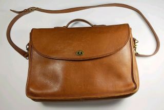 Vintage Coach Lexington Brown Leather Briefcase Messenger Bag Attaché 5265