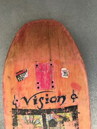 Vision Joe Johnson Steroid Model Vintage 1987 Skateboard Deck 4