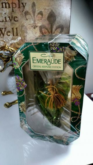 Emeraude By Coty Vintage Crystal Keepsake Edition 1.  5 Oz (3 Bottles)