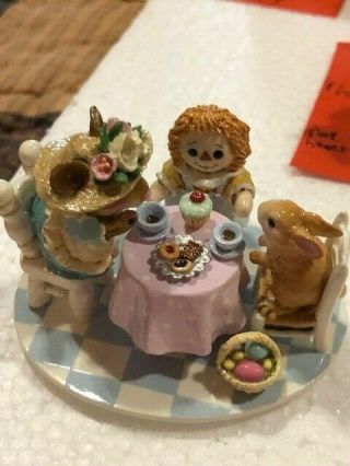 Wee Forest Folk M - 177 Tea For Three (easter) Rare Estate - Read (p)