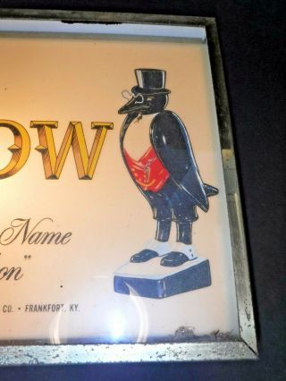 National Distillers “Old Crow Whiskey” Advertising Clock Vintage 11