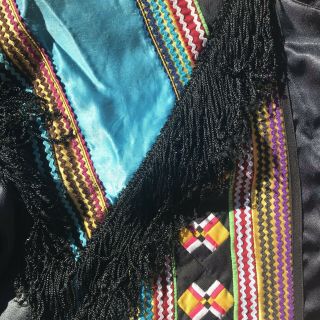 Vintage Seminole Native Patchwork Jacket Satin 3