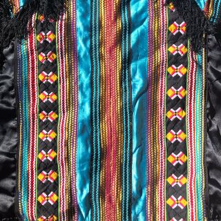 Vintage Seminole Native Patchwork Jacket Satin 7