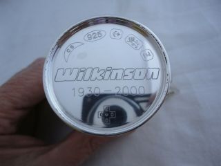 Very rare Wilkinson c1930 - c2000 solid silver miniature / small coffee pot 6