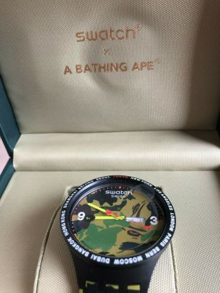 2019 Bape × Swatch Tokyo Japan Watch Limited Xxxx/1993 A Bathing Ape Rare