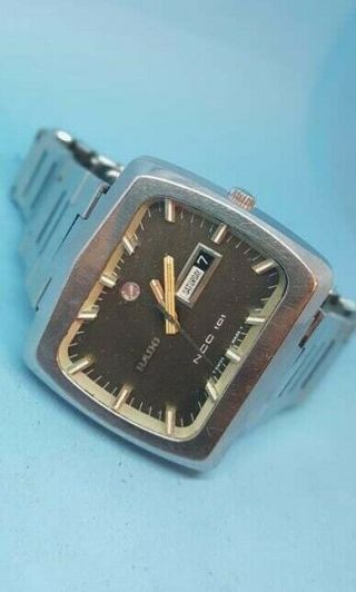 Vintage Rado Ncc 101 Day Date Automatic Mens Watch Ref 11944