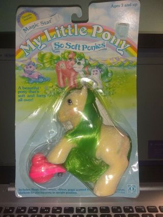 Vintage My Little Pony So Soft Ponies Magic Star 1986 Hasbro Complete Stapled