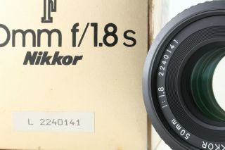 RARE 【BRAND NEW】 Nikon Ai - s Nikkor 50mm f/1.  8 Ais MF Pancake Lens JAPAN 383 9
