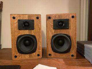 Vintage Harvard 11 " Retro Wood Pair Stereo Speakers Rare - Sound