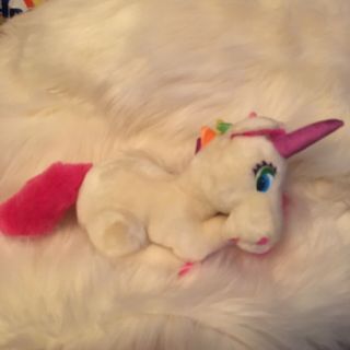 Vintage Lisa Frank markie Unicorn Plush Stuffed Animal Rare EUC Htf Rainbow 2
