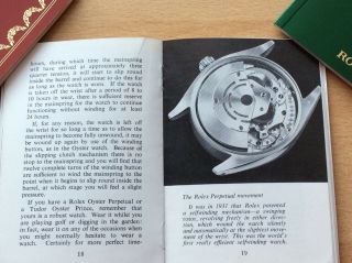 Rare Rolex 1964 Guarantee And Service Booklet 6