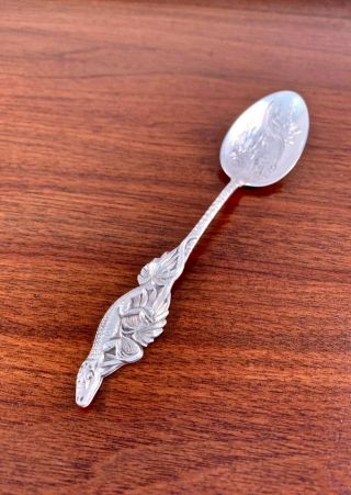 Watson Co.  Sterling Silver Souvenir Spoon: Figural Alligator